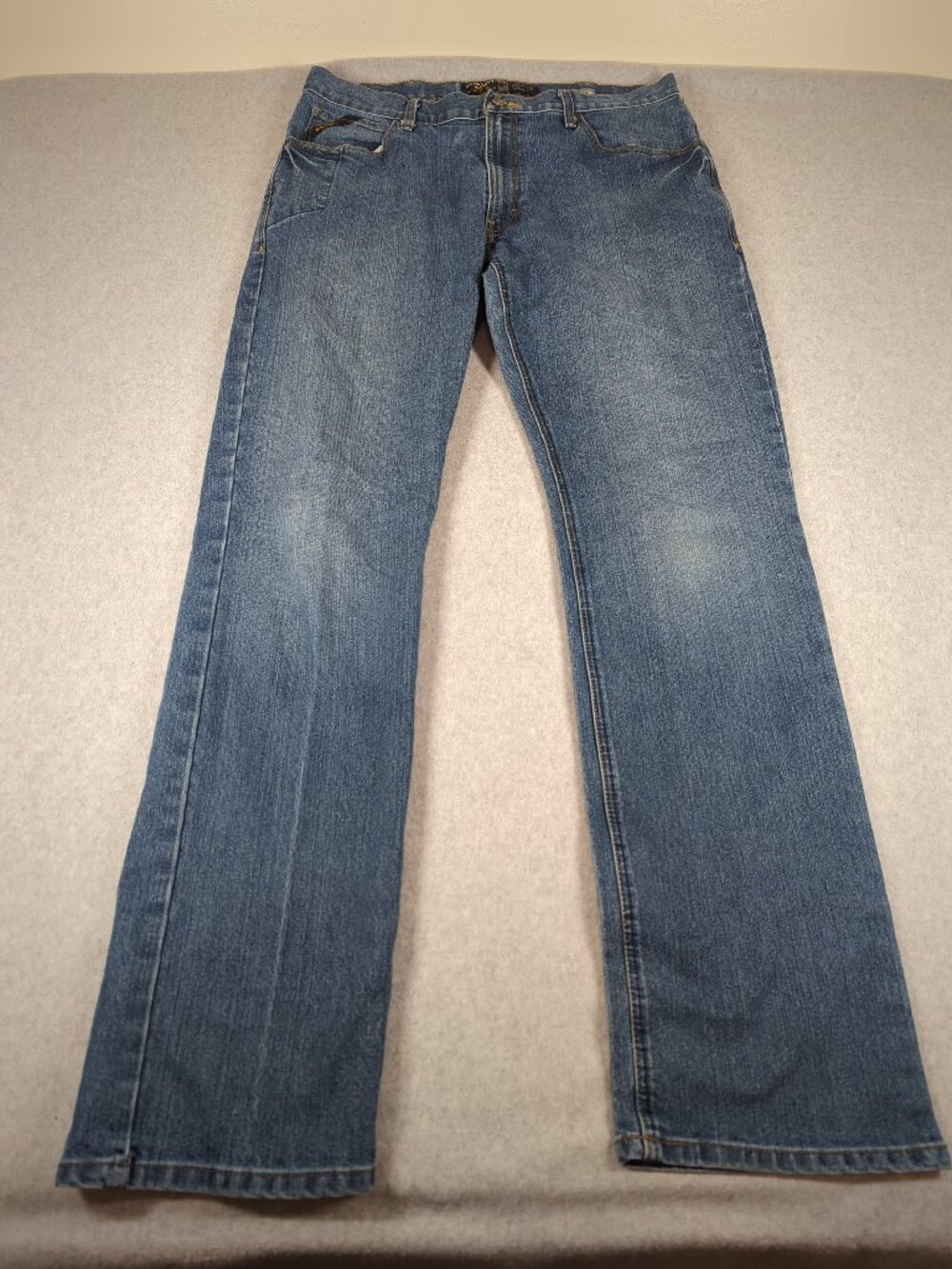 Ariat Rebar M4 Relaxed Boot Jeans Men's 36x36 Blue Denim Stretch Western Cowboy